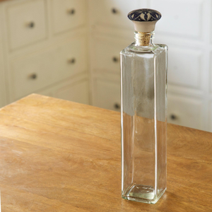 Nouveau design Bouteille en verre carrée de 750ml avec bouchon en céramique pour eau, vin, vodka, whisky, brandy et <span class=keywords><strong>tequila</strong></span> - Product Image 1