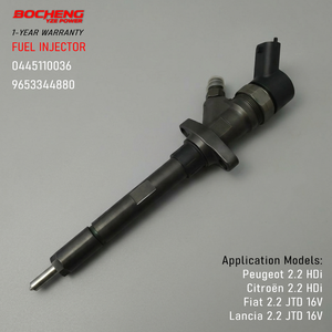 หัวฉีดน้ำมันดีเซลคอมมอนเรล 0445110036 0 445 110 036 สำหรับ Peugeot 406 607 807 Citroen C5 C8 Fiat 2.2 HDi JTD - Product Image 1