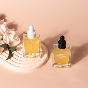 Refillable 30ml vuông rỗng mỹ phẩm chai rõ ràng 50ml 100ml thủy tinh hình chữ nhật huyết thanh Chai nhỏ giọt - Product Image 2