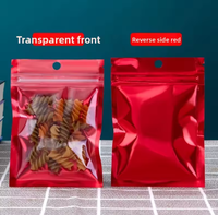Op maat gemaakte OPP+PET+CPP gravure bedrukte ritssluitende stand-up pouch, food grade, zelfdichtend, recycleerbaar, platte bodem, verpakkingstas met transparant venster