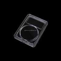 Porte-monnaie rond de taille personnalisée Mini boîte à poche unique Collection de pièces d'or Barres de vitrine en plastique