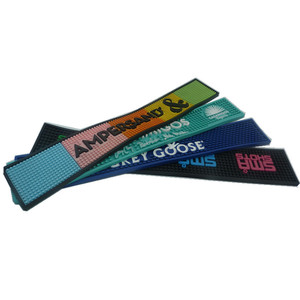 מים הוכחת החלקה בר דלפק מחצלת רך גומי לשפוך מחצלות בירה רפידות PVC שתיית בירה בר מחצלת עם לוגו - Product Image 2