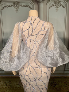 Novance Y2849 Abiti Eleganti con Design Boutique e Strass Scintillanti, Vestiti da Sera Chic Stile Sirena <span class=keywords><strong>per</strong></span> Cerimonie di <span class=keywords><strong>Laurea</strong></span> - Product Image 6