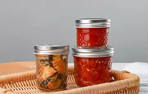 Bán Buôn Nguồn Cung Cấp Nhà Bếp 150Ml Để 500Ml Thủy Tinh Rỗng <span class=keywords><strong>Mason</strong></span> Lọ Với Nắp Kim Loại Miệng Rộng Thiết Kế Cho Thực Phẩm Lưu Trữ - Product Image 6