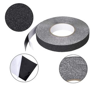 Cinta Antideslizante Negra para Escaleras de 25 mm x 18 m, Rollo Adhesivo Fácil de Cortar para Pisos de Seguridad - Product Image 4