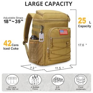 Wholesale Custom Printed Polyester Insulated Thermal <b>Cooler</b> Bag 24L Waterproof Reusable Lunch Bag with <b>Laptop</b> Backpack - Product Image 3