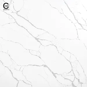 CAXSTONE Factory High Density Calacatta Quartz Slabs Polished Surface Quartz Stone For Kitchen Countertop 20mm