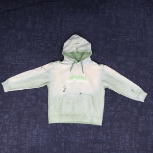 Sudadera con Capucha de Algodón French Terry Grueso, Estilo Urbano, Personalizada, Desgastada, Lavado Ácido Vintage para Hombre - Product Image 1