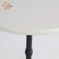 Mobilier moderne, terrasse, jardin, restaurant, table ronde en pierre pour café