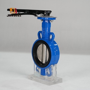 OEM hiệu suất cao dễ uốn sắt PTFE Hướng dẫn sử dụng <span class=keywords><strong>Wafer</strong></span> bướm van đôi Lập Dị wcb thép không gỉ cho nước phương tiện truyền thông - Product Image 2