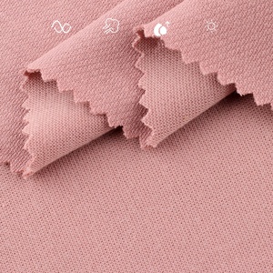 200GSM coton Spandex côtelé simple Jersey <span class=keywords><strong>tissu</strong></span> 94% coton 6% Spandex épais 1*1 plaine teint côtes veste d'hiver robe pour garçons - Product Image 3