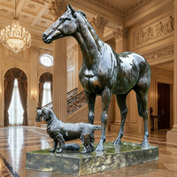 Sculpture équine en bronze sur mesure - Pose à tête abaissée, entièrement adaptée aux spécifications de votre choix