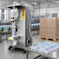 Machine de remplissage automatique de sachets pour boissons, à haute efficacité et simple d'utilisation, pour jus et eau, haute productivité, capacité de 100 ml