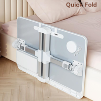 Table pliante réglable et durable pour lit, bureau d'étude à domicile, bureau d'ordinateur simple pour chambre, fenêtre, dortoir, gain de place pour étudiant