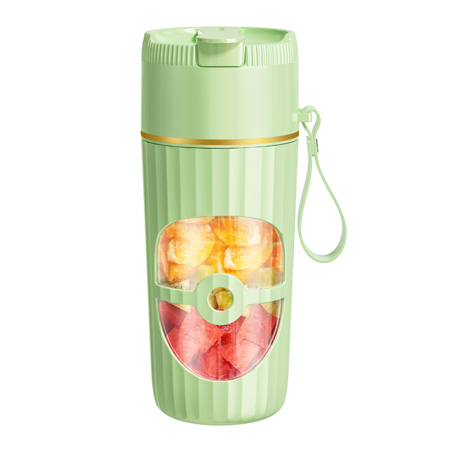 New Multi-functional Juice Cup Small Portable Wireless Electric Juicer USB Rechargeable Glass Juice Maker with Lanyard Handle