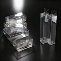 Boîte en plastique rigide transparente PET PVC avec logo personnalisé, recyclable, pour l'emballage et la présentation en magasin