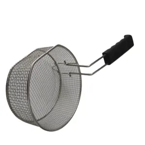 Custom High Quality Stainless Steel Fry Basket Deep Fryer Basket Strainers Serving Food Tool French Fries Basket