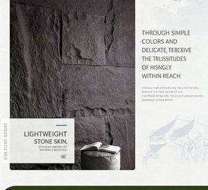 แผ่นผนังลายหิน PU น้ำหนักเบา <span class=keywords><strong>ราคา</strong></span>ดีที่สุด สำหรับตกแต่งภายนอกอาคาร แผ่น<span class=keywords><strong>หิน</strong></span>เทียม PU สำหรับบุผนังภายนอก - Product Image 2