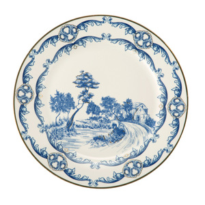 2026 European <b>Light</b> Luxury Retro Under Glazed Blue and White Porcelain Dinnerware Set for Hotel Restaurant - Product Image 4