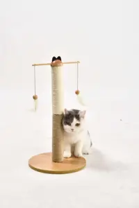 Interactieve Eenvoudige Kitten Speelgoed Sisal Huisdier Boom Post Kat Scratcher