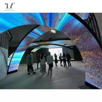 Écran tunnel LED créatif P2 P3 P4, écran d'affichage en forme d'arche, écran tunnel espace-temps, mur vidéo LED incurvé, module LED souple flexible