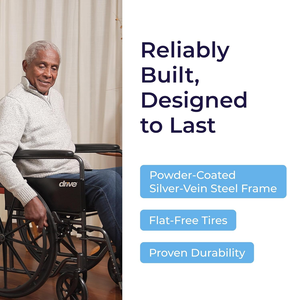 <span class=keywords><strong>Silla</strong></span> de Ruedas Ligera de Aluminio, Plegable y Portátil, con Frenos de <span class=keywords><strong>Mano</strong></span>, para Adultos Mayores, Uso en Interiores y Exteriores - Product Image 3