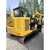 Excavatrice compacte d'occasion CAT 305.5 de 5,5 tonnes, excavatrice hydraulique sur chenilles d'occasion avec godet de 0,22 m³ en bon état