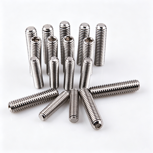 สกรูหัวหกเหลี่ยมปลายแบน สแตนเลส สกรูเมตริก - Product Image 1