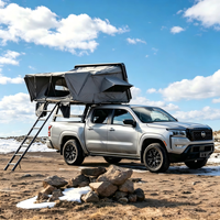 Carpa de techo rígida de ABS para 13 personas con apertura lateral, impermeable, doble toldo con cremallera SBS, venta al por mayor para taller 4x4 todoterreno