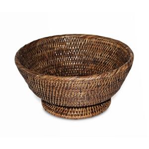 Plateau de service en rotin Vente en gros Artisanat pratique pour le stockage des fruits et des noix Panier tissé décoratif pour les cartons à usage domestique - Product Image 1