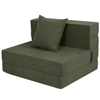 Lit convertible, matelas en mousse pour le sol, canapé-lit pliable à vendre, fauteuil avec oreiller