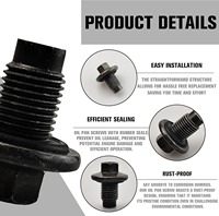 Tapón de Drenaje de Aceite de Repuesto para los Modelos 6506214AA F75Z-6730-BA Nuevo AOPFAST