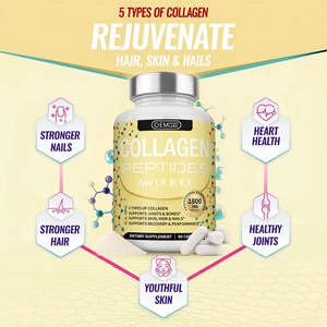 Cápsulas de Colágeno OEM, Péptidos Hidrolizados con Biotina, Complejo de Vitamina C, Glutamato, Suplemento Blanqueador, Cápsulas de Péptidos de Colágeno - Product Image 3