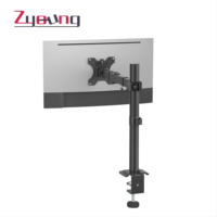 Bras de support de moniteur unique économique Support d'écran d'ordinateur avec support articulé pour bras de montage de moniteur