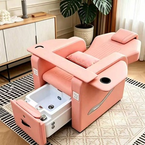 Fauteuil de pédicure électrique réglable avec massage par remous, canapé spa inclinable pour salon de manucure, beauté et extension de cils - Product Image 3