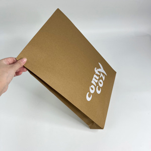 Bolsa de Papel Kraft Blanca con Logotipo Impreso Personalizado, Bolsa de Papel Kraft Marrón con Impresión Blanca para Empaque - Product Image 5