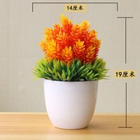 Tanaman Bonsai Plastik Mini Pot Bunga Artifisial Modern Sentuhan Alami Dekorasi Meja Kamar Mandi Hadiah Hari Ibu Natal