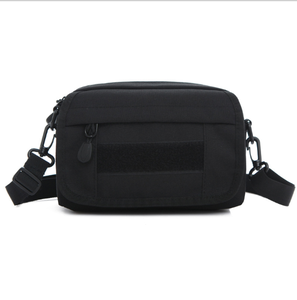 DFCB20 Riñonera negra para deportes al aire libre con correa para el hombro, mini bolsas multifunción para senderismo, deportes y más - Product Image 1