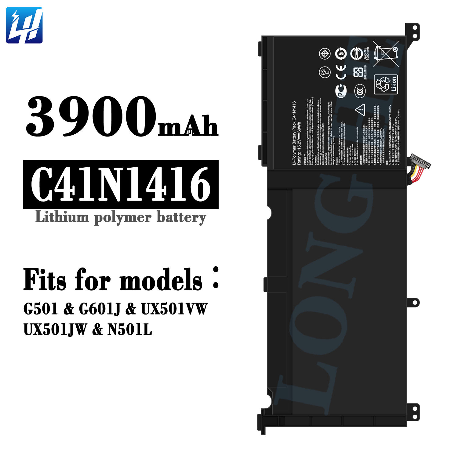 for Asus G501/G601J/UX501VW/UX501JW/N501L