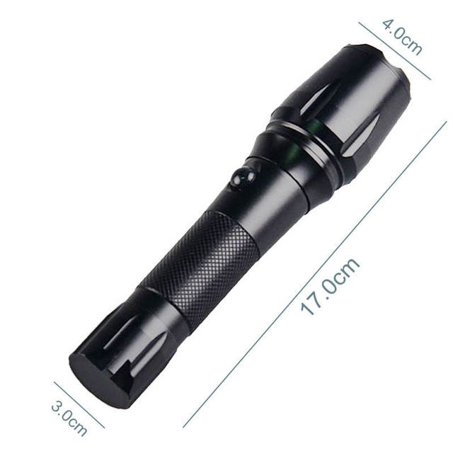 High-brightness Rechargeable Zoom LED Flashlight with 18650 Battery-portable Emergency Light for Home Outdoor Use