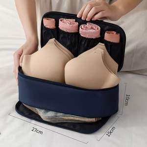 Oxford tissu femmes voyage soutien-gorge Pack sac <span class=keywords><strong>de</strong></span> rangement multi-fonction <span class=keywords><strong>sous</strong></span>-vêtements chaussettes cache-poussière organisateur classique PC pour garde-robe - Product Image 5