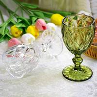 Verre à vin créatif vintage gravé en verre sodocalcique écologique pour Baijiu et spiritueux, sans pied
