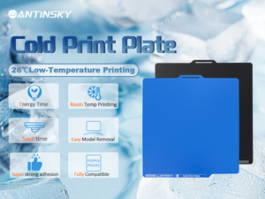 Para Bambulab /U1, Placa de PEI Fría con Abrazadera Azul/Rosa/Negra, Tinta Magnética Flexible de Doble Cara a Base de Agua para Impresora 3D, Nueva - Product Image 6