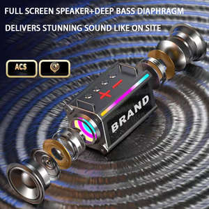 Altavoz Bluetooth portátil con función TWS M18, reproducción de USB AUX, OEM, ODM, bajos, para exteriores, con correa de luces RGB intermitentes, como regalo de promoción - Product Image 5