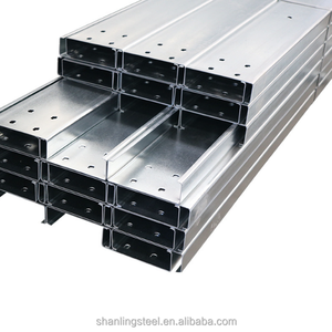 Poutre en C galvanisée pré-perforée sur mesure, <span class=keywords><strong>prix</strong></span> usine, acier galvanisé haute résistance <span class=keywords><strong>pour</strong></span> atelier industriel - Product Image 2