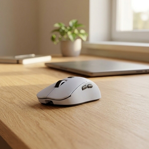 Souris <span class=keywords><strong>de</strong></span> jeu sans fil tri-mode 2,4 GHz, rétroéclairage RVB, rechargeable, optique PAW3311, 6 boutons, ergonomique pour droitiers et gauchers, pour PC portable - Product Image 2