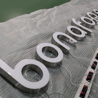 Panneau d'affichage de lettres LED en résine époxy avec logo personnalisé Publicité rétroéclairée en 3D pour bâtiments extérieurs Hôpitaux Bars Bureaux Numéro de modèle