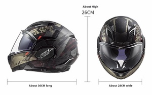 Casco Abierto LS2 <span class=keywords><strong>FF900</strong></span> con Doble Visera Antivaho, Casco de Motocicleta Integral para Todas las Estaciones, para Hombre y Mujer, Nuevo, Carcasa de ABS - Product Image 6