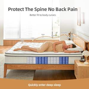 Funda de bambú de tela ecológica, colchón de espuma viscoelástica de nuevo diseño para dormir bien, tamaño completo - Product Image 3