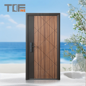 <span class=keywords><strong>Porte</strong></span> en acier de sécurité blanche personnalisée bon marché Kenya Entrée extérieure <span class=keywords><strong>Porte</strong></span> principale Portes métalliques <span class=keywords><strong>Porte</strong></span> <span class=keywords><strong>blindée</strong></span> en acier avec fenêtre - Product Image 3